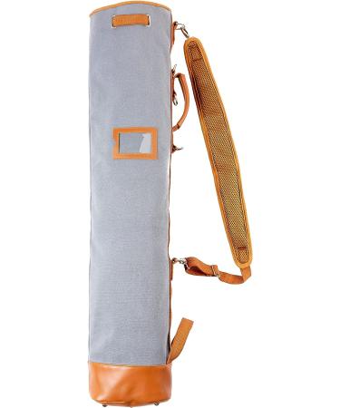 Thorza Sunday Golf Bag - Vintage Canvas & Leather, Lightweight Carry Bag for Men and Women, 2 Zippered Pockets, Tee Holder & Name Tag ID - Buy Online on GoSupps.com