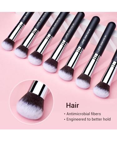 Jessup Professional Make Up Foundation Brush - Single Pinula Small Cosmetic Brush Synthetic Hair Black | B082-082 - Buy Online on GoSupps.com