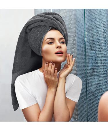 Utopia Towels 8-Piece Premium Towel Set - 600 GSM 100% Ring Spun Cotton - Highly Absorbent Towels for Bathroom, Gym, Hotel, and Spa - Grey - Buy Online on GoSupps.com