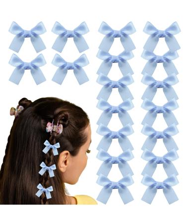 Hair loop small 40 pieces bow hair mini hair loop hair accessories crocodile hair clips with loop for women girls children cute grinding hair clips blue - Buy Online on GoSupps.com