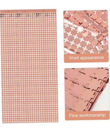 Ciieeo Square Tinsel Curtain - Rose Gold Metal Decor for Prom Disco Parties & Weddings | 200x100CM Fringe Trim Backdrop & Birthday Decorations - Buy Online on GoSupps.com