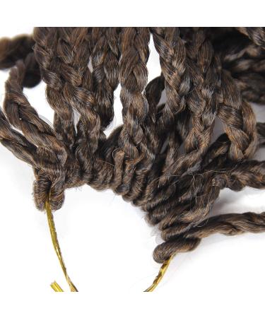 Goddess Curly Box Braids Crochet Hair 3X Wavy 18 Inch 1B/30 - Pack of 6 | Synthetic Fiber Braiding Hair Extension for Black Women - Buy Online on GoSupps.com