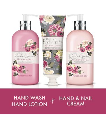 Baylis & Harding Royale Garden Rose Poppy & Vanilla Luxury Hand Treat Gift Set - Vegan Friendly Limited Edition - Buy Online on GoSupps.com