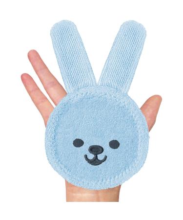 Mam Oral Care Rabbit for Baby's First Oral Hygiene - Gentle Soft Microfiber Dental Care 0+ Months Blue - 1 Pack - Buy Online on GoSupps.com