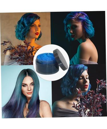 Temporary Hair Color Disposable Temporary Hair Dye Water Soluble Coloured Hair Wax Quick Drying Wash Out Hair Color Multipurpose Temporary Hair Color for Kids Women Men Use Blue - Buy Online on GoSupps.com