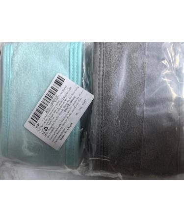 2 Pieces Spa Headband Skincare Headband With Adjustable Magic Sticker Headband for Washing Face Makeup Headbands Reusable Makeup Hair Band for Women(Gray Blue) - Buy Online on GoSupps.com