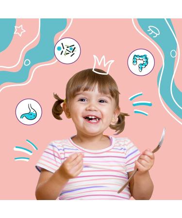 Organic Probiotics for Kids Vegavero | 5 Bacterial Strains, 4 Billion CFU | Prebiotic Inulin | Additive-Free | Children 3+ | 75g Powder - Buy Online on GoSupps.com