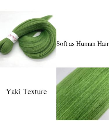 Seaweed Green Pre Stretched Kanekalon Braiding Hair 26 Pack of 3 - Human Hair Box Braids - Buy Online on GoSupps.com