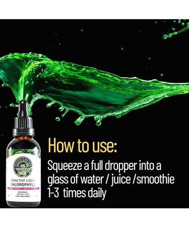 High Strength Liquid Chlorophyll Drops 6000mg - 2 Month Supply - Made in UK - Buy Online on GoSupps.com