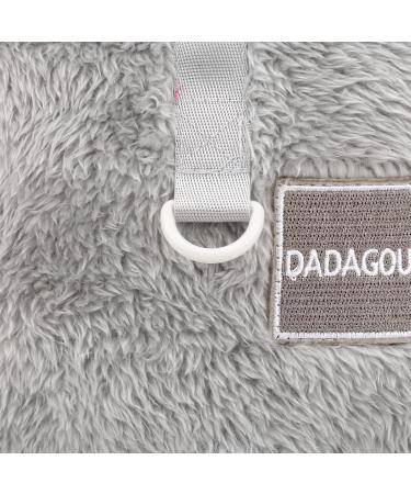 Smalllee Lucky Store Sherpa Fleece Turtleneck Sweater Vest for Small Dogs & Cats - Warm Autumn Winter Clothing in Gray D-Ring Design - Buy Online on GoSupps.com