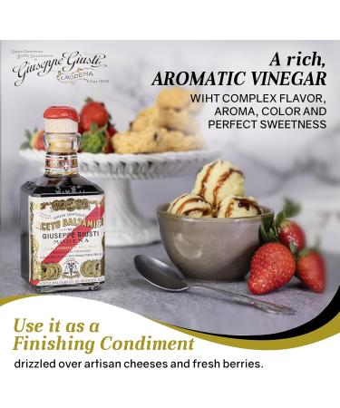 Giusti - Balsamic Vinegar of Modena IGP - 5 Gold Medals - 250ml Cubica - Buy Online on GoSupps.com