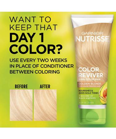 Garnier Nutrisse Color Reviver Golden Blonde Hair Mask 4.2 fl. oz. - Pack of 2 - Buy Online on GoSupps.com