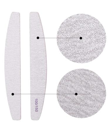 25 Pcs 100/150 Grit Double Sided Nail Files - Washable Emery Boards for Acrylic, Gel & Natural Nails - Buy Online on GoSupps.com