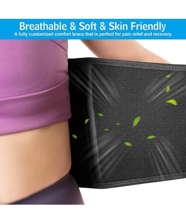 Bracepost Women's Lower Back Pain Relief Brace with Biomimetic Aluminum Plate - Adjustable Lumbar Support Belt for Herniated Disc & Sciatica - Regular Size (Waist 37-48inch) - Buy Online on GoSupps.com