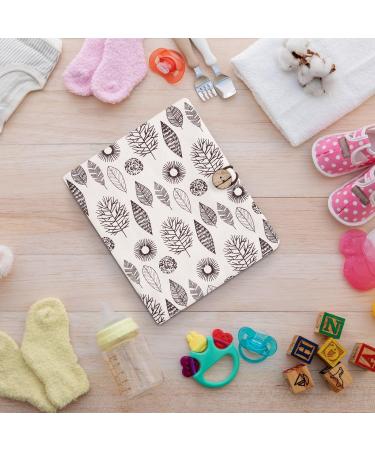 Buy Baby Diaper Bag with Changing Pad - Compact Organizer for Moms | Small Diaper Bag in Cream Leaf Design - Perfect for On-the-Go Parenting - Buy Online on GoSupps.com