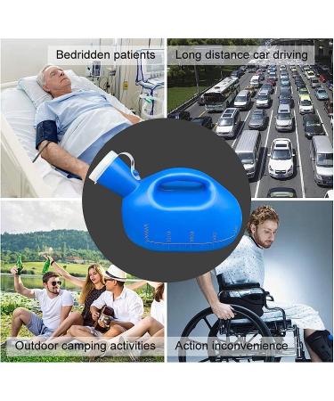 Mens Urine Bottle Urinal Bottles for Men Large Male Urinal -2000ML- Portable Mens Potty Pee Bottle Collector Travel Toilet - Buy Online on GoSupps.com