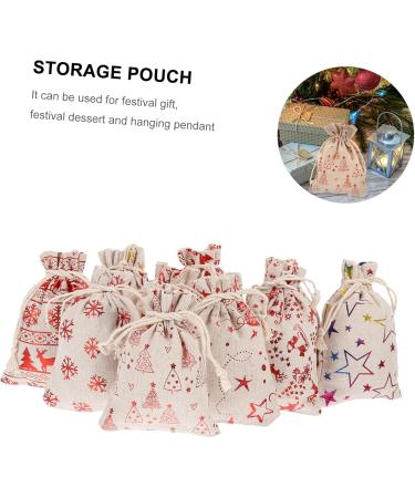 KONTONTY 1 Set Countdown Candy Bag Calendars Candy Bags Christmas Drawstring Bag Wrapper Number Pendant - Buy Online on GoSupps.com