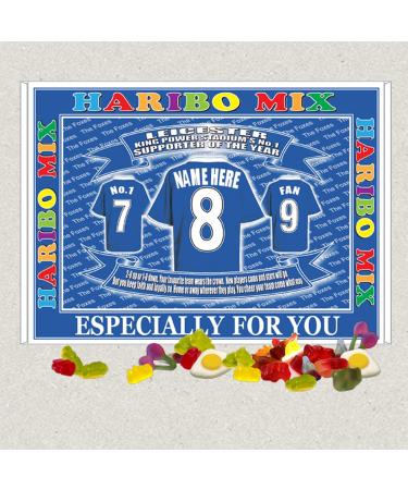 Leicester Personalised Football Shirt Gift Boxed Sweets - Buy Online on GoSupps.com