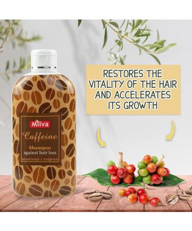 Milva Caffeine Shampoo for Hair Growth | Anti Hair Loss Treatment | Natural Thickening for Women & Men | Stimulate Scalp & Follicles | 200 ML - Buy Online on GoSupps.com