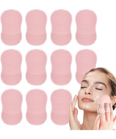 Face Scrubber Brush | Scrubbing Finger Handle Face Brush in Silicone - Women Men Daily Skincare Face Brush with Ergonomic Grip for Business Trip Travelling Pink - Buy Online on GoSupps.com