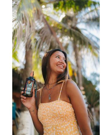 Byron Bay Australia Fast Bronzing Tanning Oil SPF 30 Spray - UVA & UVB Instant Protection Non-Greasy Water-Resistant with Vitamin E & Aloe Vera Coconut Scent 200ml - Buy Online on GoSupps.com