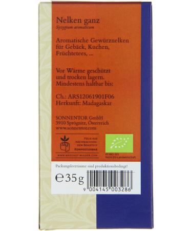  Sonnentor Sonnentor Clove Seeds - 35g - Organic - Buy Online on GoSupps.com