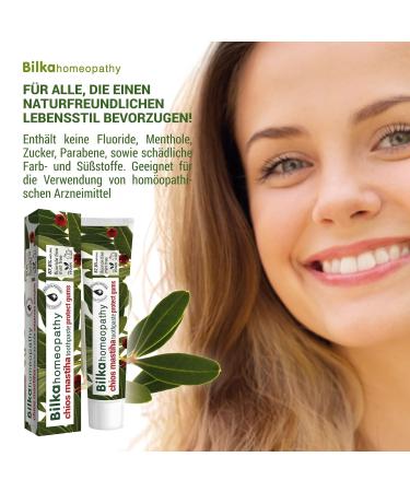 Bilka Homeopathy Chios Mastiha Toothpaste - Natural Fluoride-Free Sugar-Free Gum Protection (75ml) - Buy Internationally - Buy Online on GoSupps.com