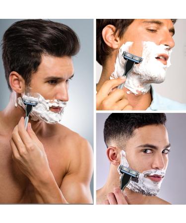 Xumann 8 Pieces Fusion Blades for Gillette Turbo Razor with 2 Knife Holder Shaving Blades Men Razor Replaceable Washable 3 Blade for Men's Shavers - Buy Online on GoSupps.com