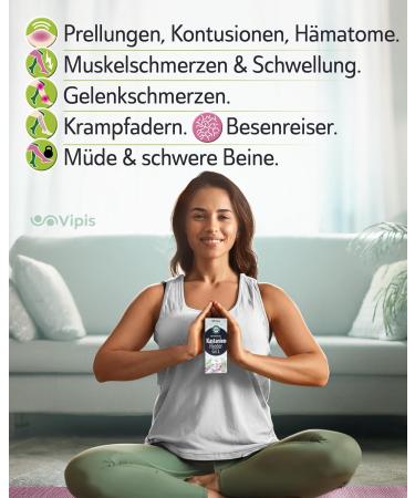  Vipis VIPIS Horse Chestnut Ointment Gel - Vein Ointment & Varicose Vein Cream with Purple & Menthol - Fast Absorbing & Cooling Cream for Spider Veins Tired & Heavy Legs Swollen Feet & Muscles - Buy Online on GoSupps.com