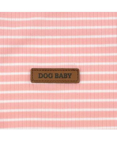 Buy Zunea Striped Dog Shirt for Small Dogs & Cats | Soft Cotton Cool Vest - Summer Tank Top - Pink L for Chihuahua & Pets - Buy Online on GoSupps.com