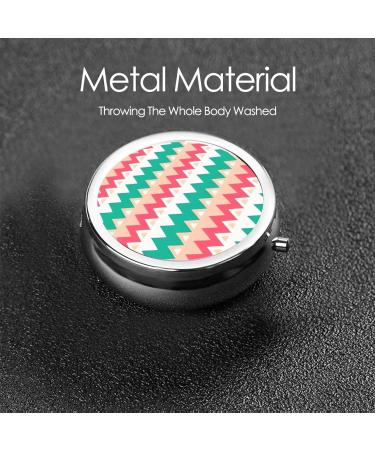 Colour Curve Ripple Chartround Pill Box - 3 Compartment Portable Travel Organizer for Purse & Pocket - Buy Online on GoSupps.com