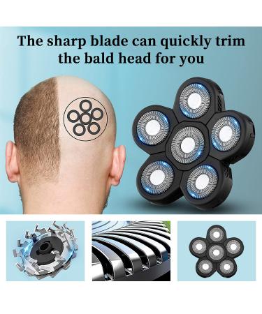 Roziaplus 6D Electric Shaver Replacement Heads - Bald Head Shaver Blades for Men - Buy Online on GoSupps.com