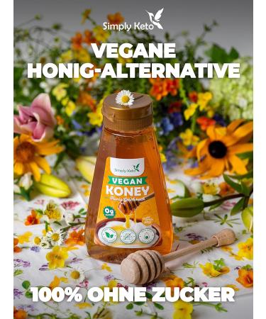 Simply Keto Kone - Vegan Honey-Taste Syrup | Sugar-Free 1.5g KCAL 0g Net Carbs Sweetened with Erythrit & Stevia | Keto & Lower Carb - Buy Online on GoSupps.com