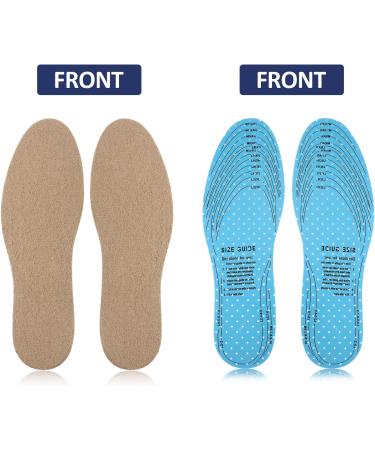 Hercicy 4 Pairs Washable Cotton Terry Insoles for Men and Women - Breathable Barefoot Replacement Insoles for Walking and Running Shoes (Stylish) - Buy Online on GoSupps.com