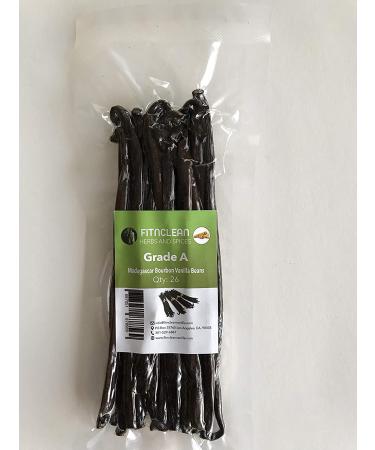 26 Madagascar Grade A Vanilla Beans 2021-2022 Harvest by FITNCLEAN VANILLA - for Extract, Cooking, Brewing, Baking - Bulk Bourbon Fresh Natural Raw NON-GMO Pods 26 Count - Buy Online on GoSupps.com