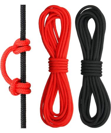 2 Pieces Archery D Loop Rope Set - 10 Feet, Bowstring Serving Thread, Release Material - Black and Red - Buy Online on GoSupps.com
