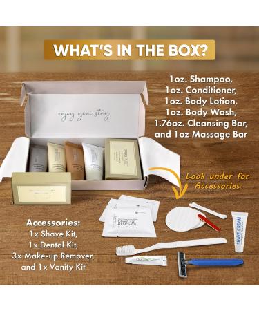 Terra Pure Spa Collection Amenity Kit | Travel Size Shampoo Conditioner Lotion & More | 6-Piece Set for Luxury Getaways - Buy Online on GoSupps.com