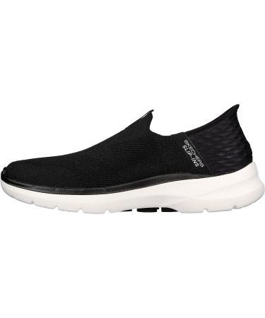 Skechers Men's Gowalk 6 Slip-ons | Athletic Walking Shoes with Memory Foam - Size 10 Black/White - Buy Online on GoSupps.com