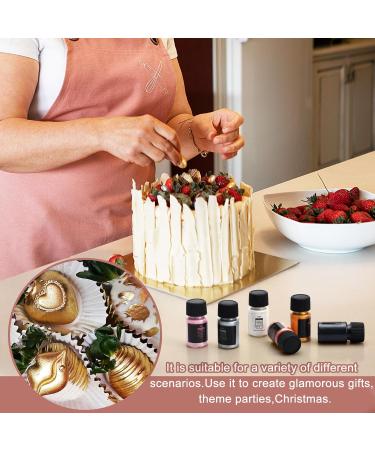 Edible Glitter Fluid - 60ml Metallic Liquid Glitter for Cakes Macarons & DIY Treats (Pink) | Premium Food Coloring Powder - Buy Online on GoSupps.com