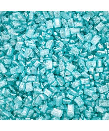 A Pinch Of... Glimmer Sugar Turquoise - Mini Pouch - 30g. This beautiful glimmer sugar is versatile and ideal for all of your cakes & bakes. Just enough for a single bake. (Glimmer Sugar Turq)