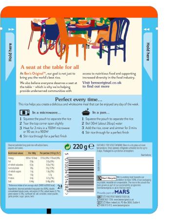 BEN'S ORIGINAL Caribbean Microwave Rice Bulk Multipack 6 x 220g pouches Caribbean 220 g (Pack of 6) - Buy Online on GoSupps.com