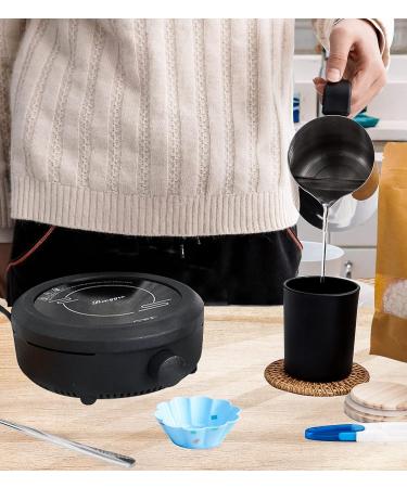 Complete Candle Making Kit with Hot Plate Supplies for Beginners with Melting Pot, Spoon, Thermometer & Anti-Scald Pad Perfect Gift Set - Buy Online on GoSupps.com