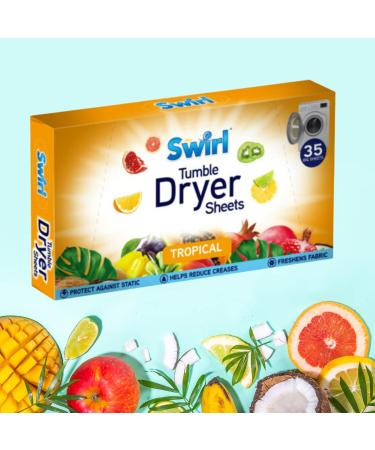 Set of 4 Scented Tumble Dryer Sheets - Lavender and Tropical | 35 Sheets Each | 140 Total - Buy Online on GoSupps.com