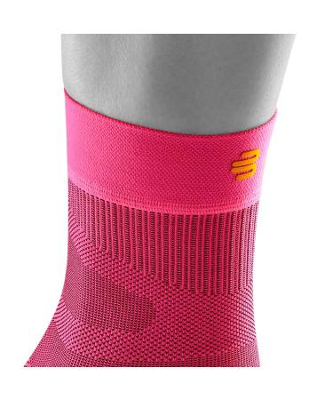 Bauerfeind Ankle Sleeve - Sports Compression Support Bandage for Running & Fitness | Unisex XL Pink - Protects Right & Left Ankle - Buy Online on GoSupps.com