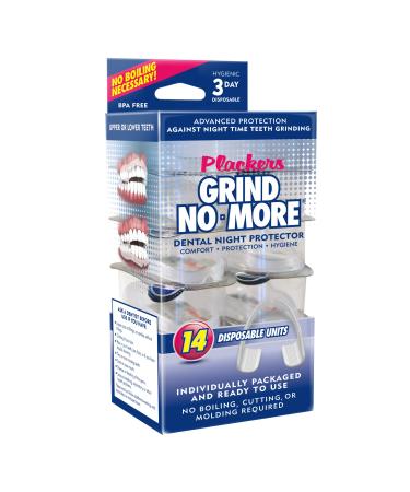 Plackers Grind No More Dental Night Guard for Teeth Grinding, 14 Count 14 Count (Pack of 1)
