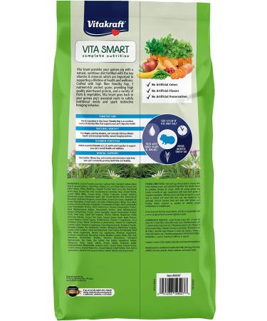 Vitakraft Vita Smart Guinea Pig Food - 8 lb - Premium Fortified Blend with Timothy Hay - Buy Online on GoSupps.com