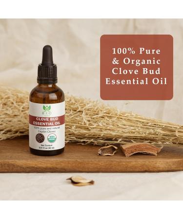 Bio sense 100% Pure Ceylon Organic Clove Bud Essential Oil USDA Certified | 15ml (0.5 Fl Oz) | 100% Pure & Organic Clove Bud Essential Oil | Use for Diffuser and Candle Making. - Buy Online on GoSupps.com