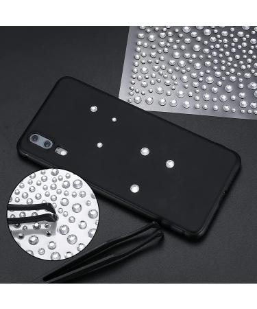 Rhinstone Stickers Set - 5 Self-Adhesive Crystal Diamond Gems Stickers with Tweezers | Ideal for Nails, Face Makeup, Crafts - Buy Online on GoSupps.com