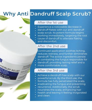 Anti Dandruff Scalp Scrub for Men & Women | Tea Tree Oil & DHT Blockers | Soothes Itchy Scalp & Boosts Hair Growth | Mineral-Enriched Hair Treatment - Buy Online on GoSupps.com