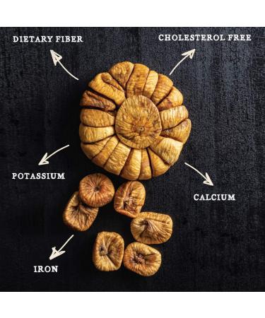 Gramas Natural Sun-Dried Calimyrna Figs Garland - Vegan, Gluten-Free, Non-GMO - 2 lbs (Pack of 4) - Buy Online on GoSupps.com